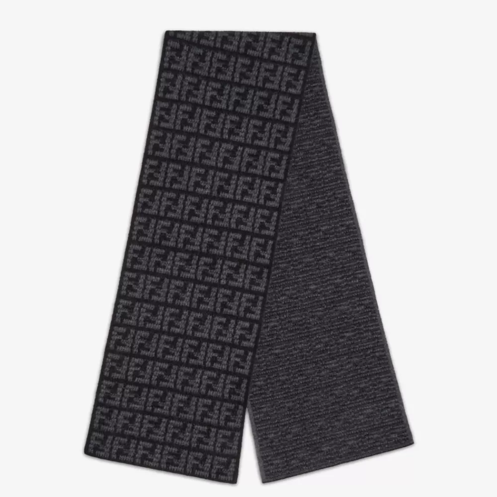 Sciarpe>Fendi Sciarpa In Cashmere Nero