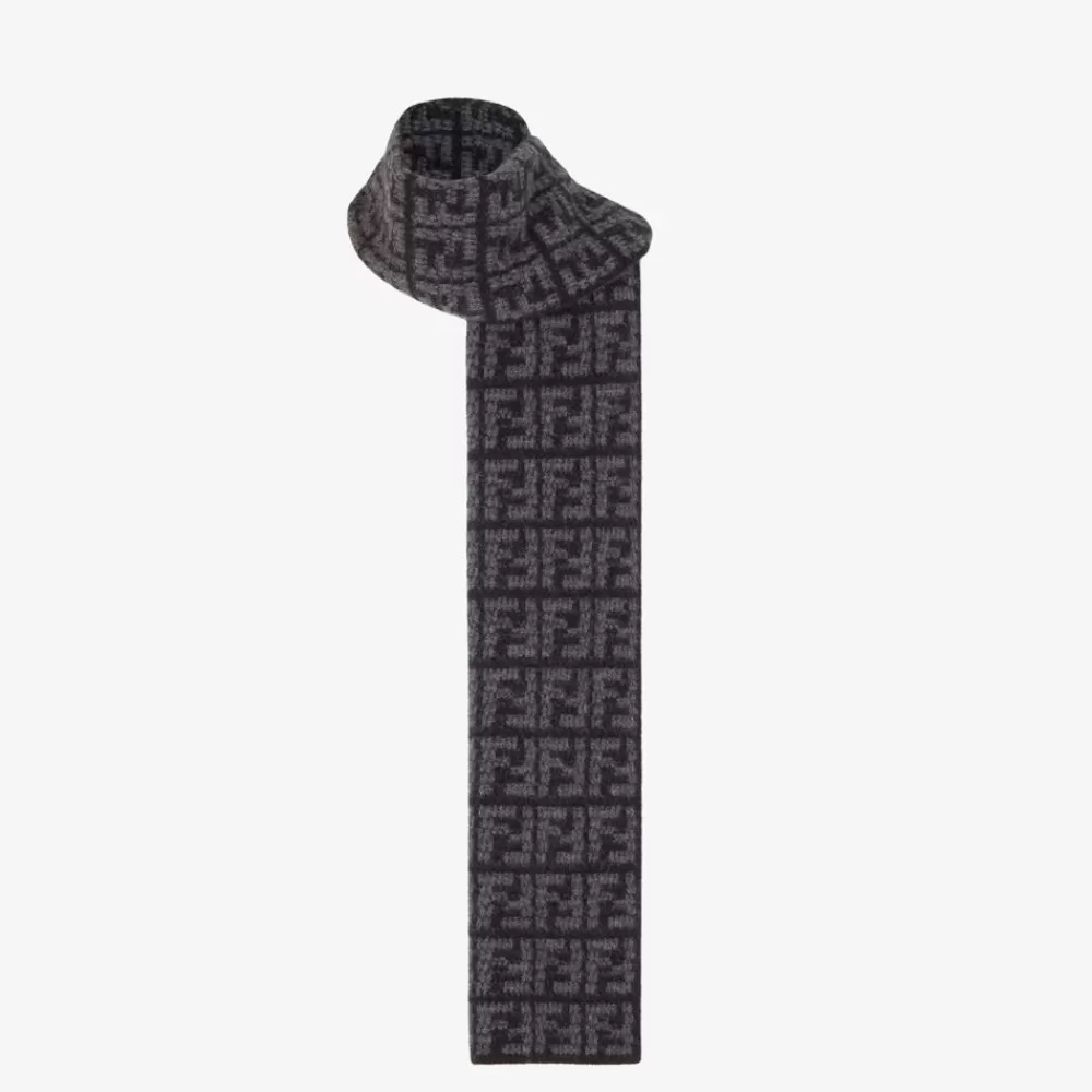 Sciarpe>Fendi Sciarpa In Cashmere Nero