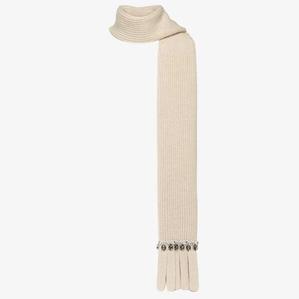 Sciarpe E Poncho>Fendi Sciarpa In Lana Beige