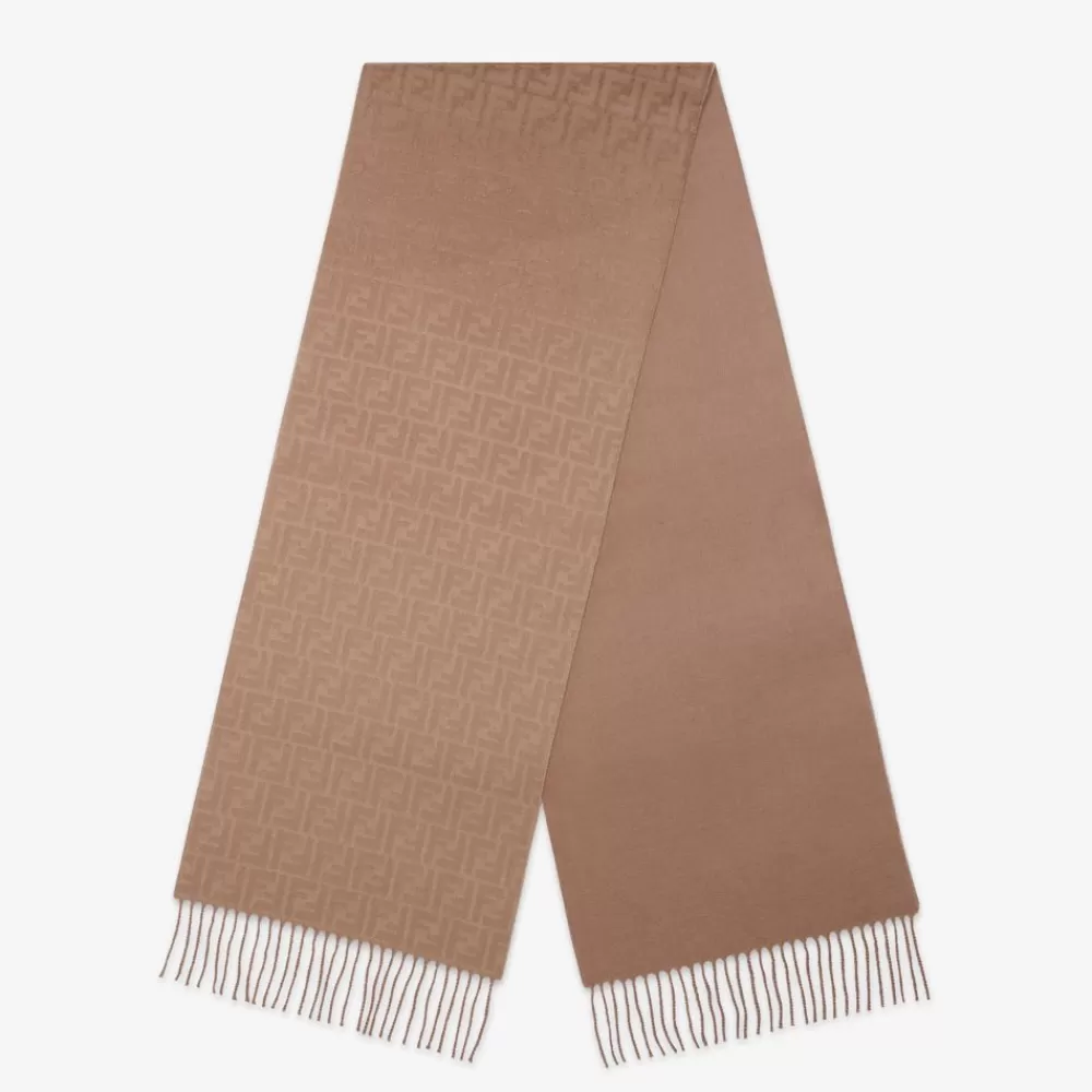Sciarpe E Poncho>Fendi Sciarpa In Lana E Cashmere Beige