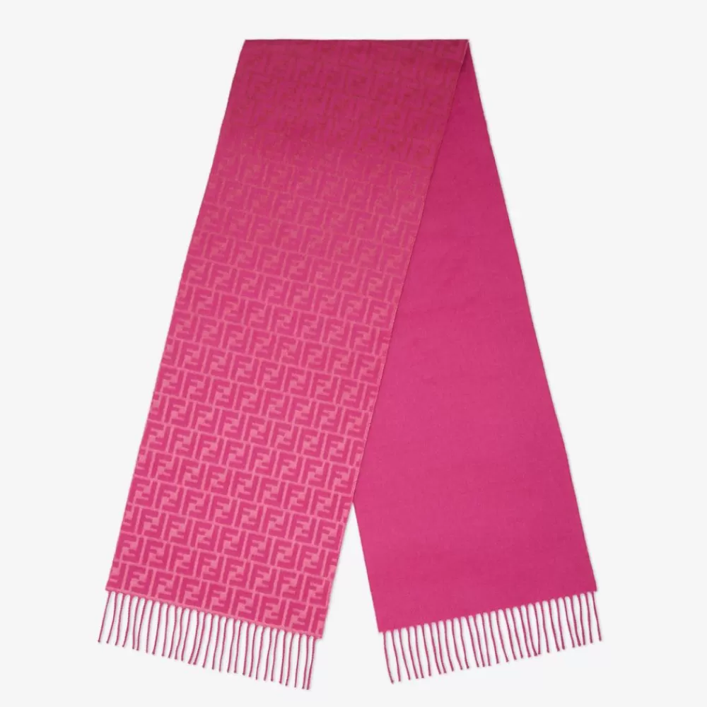 Sciarpe E Poncho>Fendi Sciarpa In Lana E Cashmere Ciclamino
