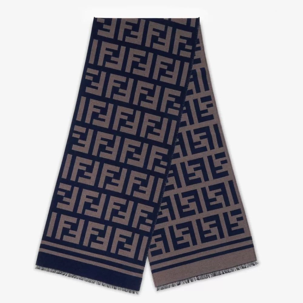 Sciarpe>Fendi Sciarpa In Lana E Seta Multicolor
