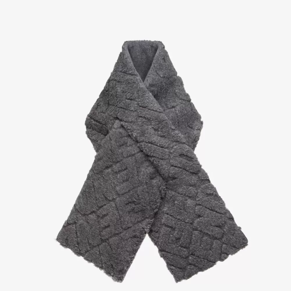Sciarpe E Poncho>Fendi Sciarpa In Lana Grigio Scuro
