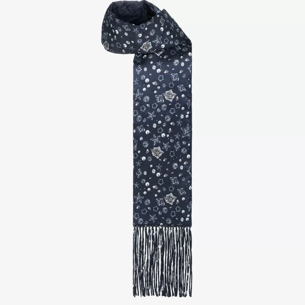 Sciarpe E Poncho>Fendi Sciarpa In Nylon Blu