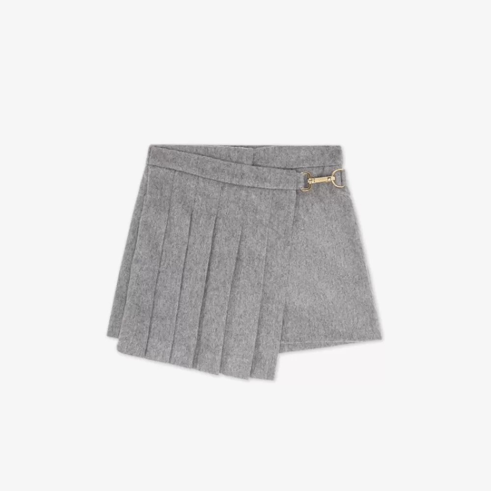 Abbigliamento>Fendi Shorts-Gonna Junior In Flanella Con Plisse