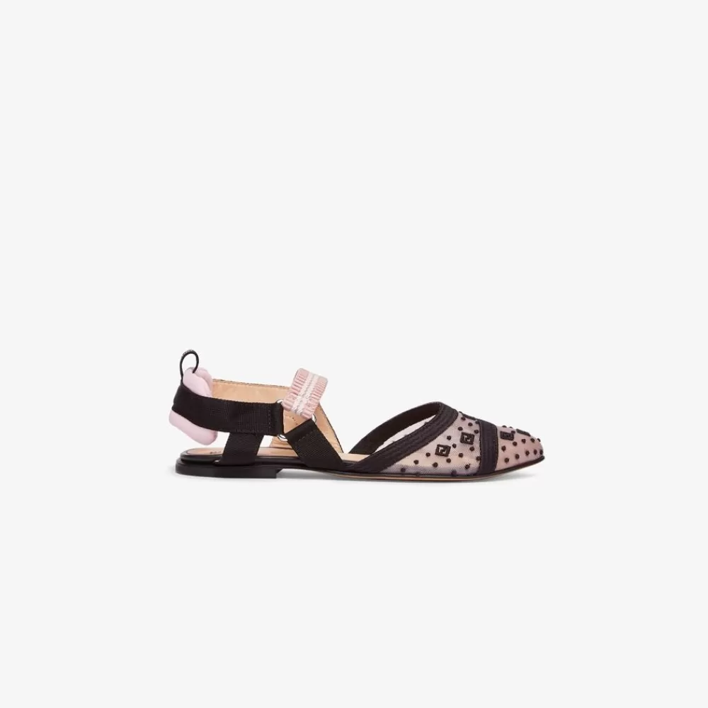 Scarpe>Fendi Slingback Junior In Rete Mutlicolor