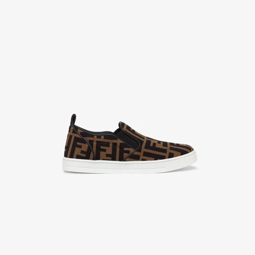 Scarpe>Fendi Slip On Junior In Tessuto Con Logo Ff Allover
