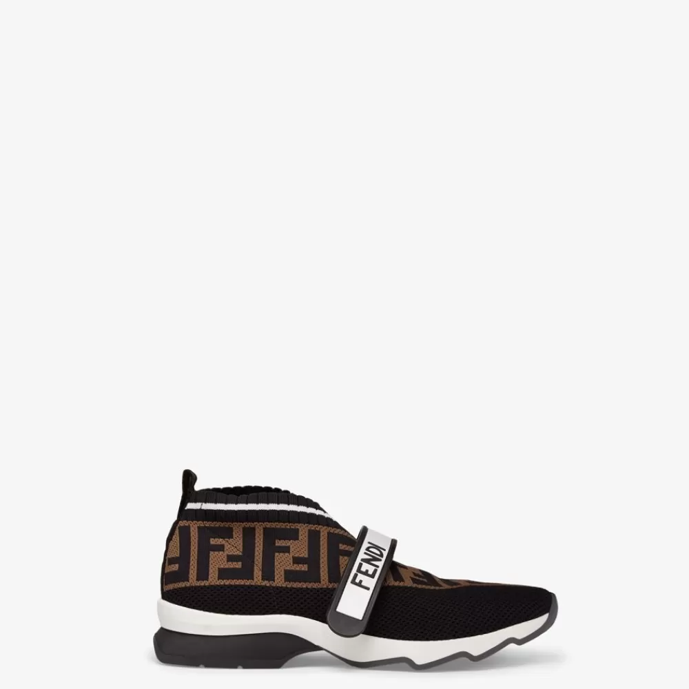 Sneakers>Fendi Sneaker In Tessuto Nero