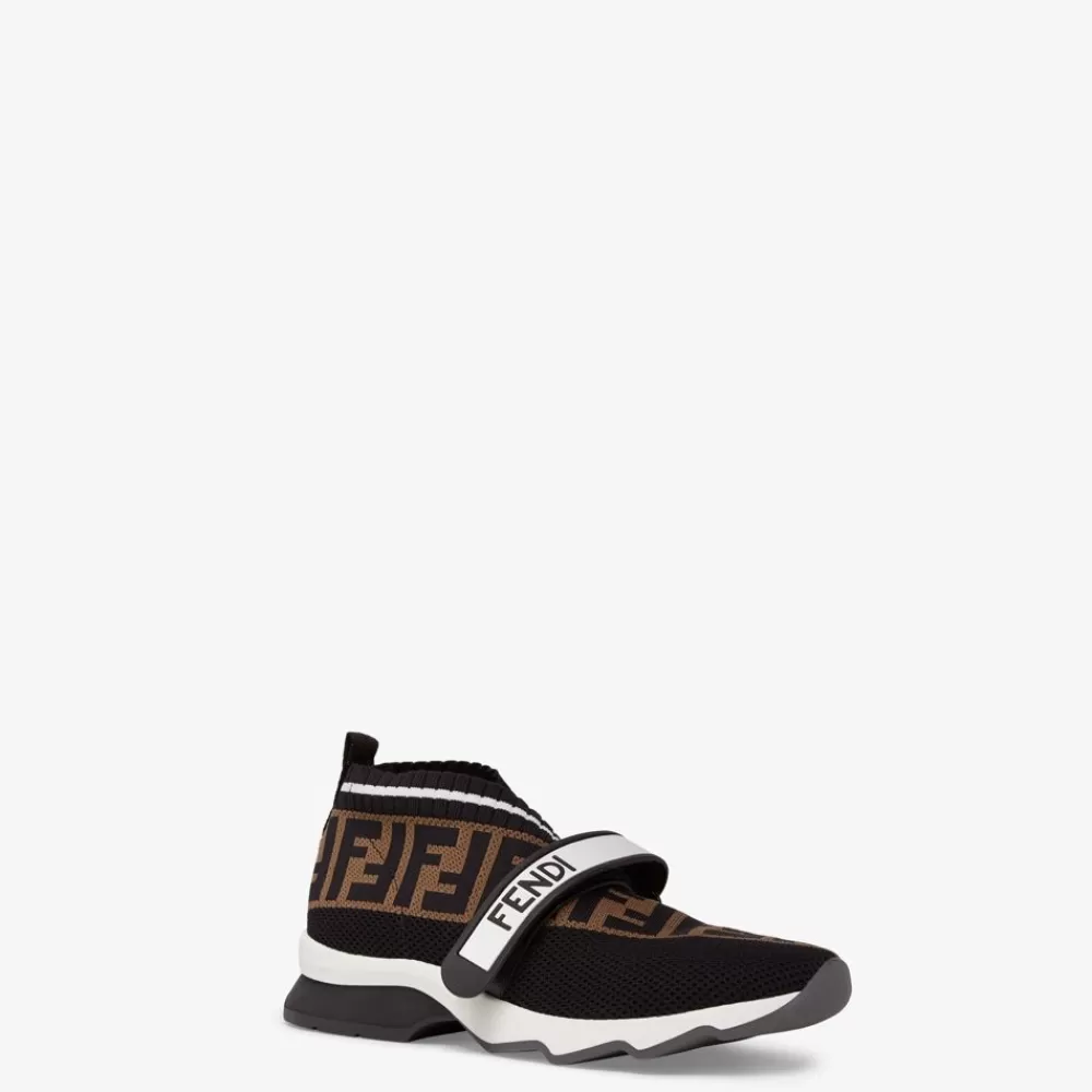 Sneakers>Fendi Sneaker In Tessuto Nero