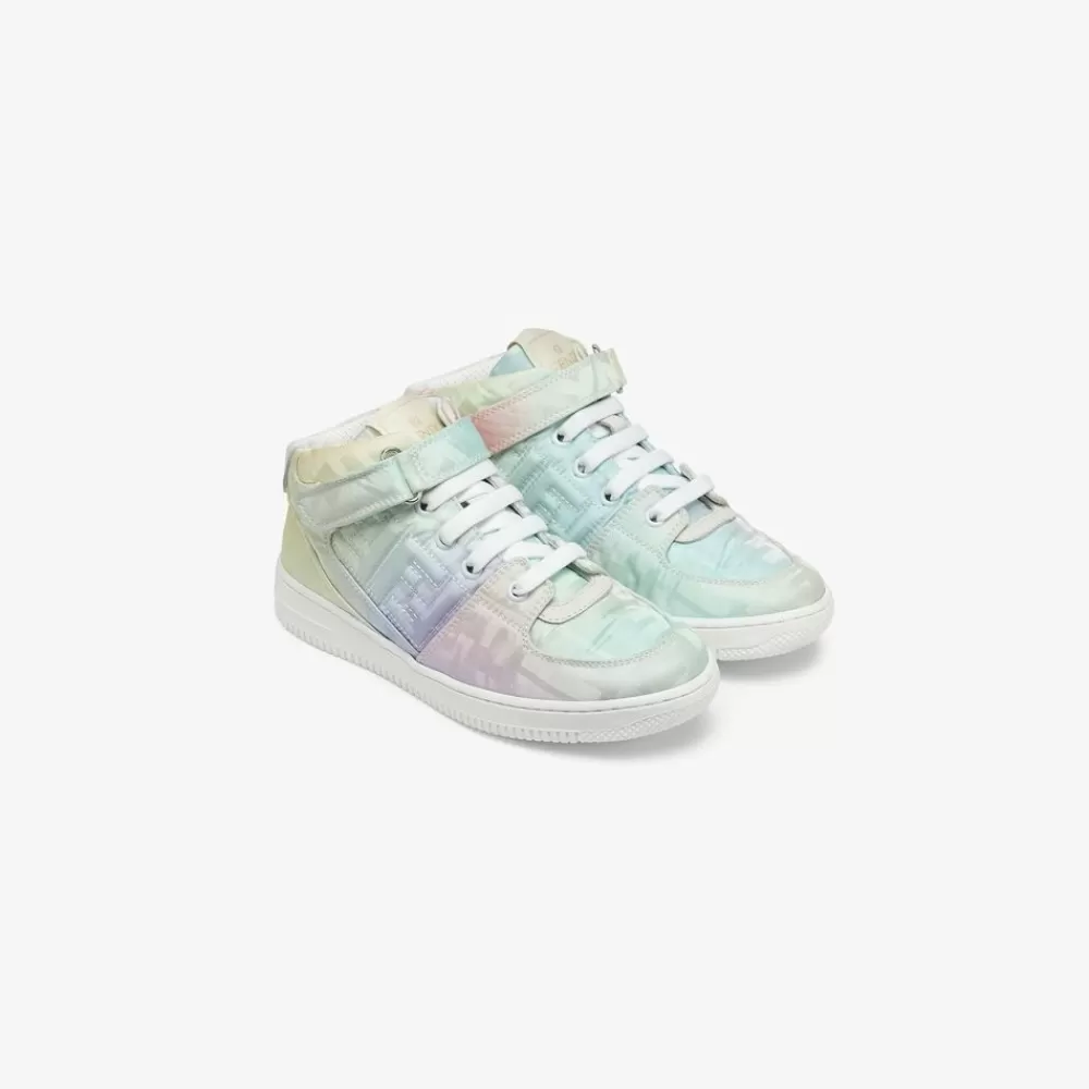 Scarpe>Fendi Sneaker Media In Nylon Ff Multicolore