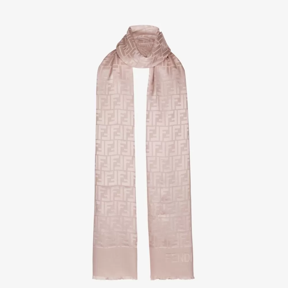 Foulard In Seta>Fendi Stola In Seta Tortora