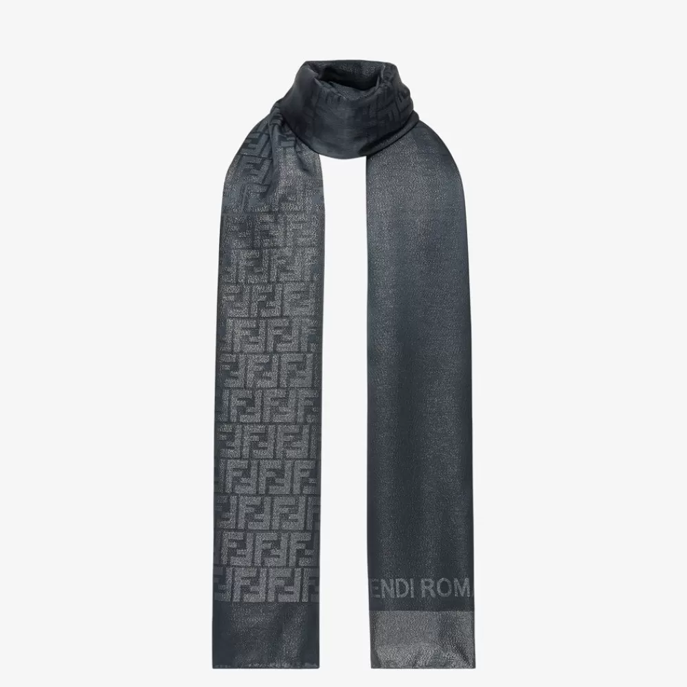 Sciarpe E Poncho>Fendi Stola In Seta Verde