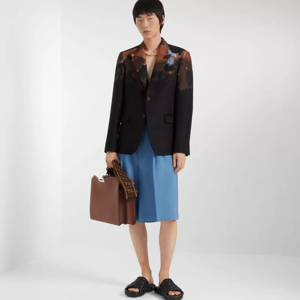 Portachiavi E Accessori Per Borse>Fendi Tracolla In Nastro Marrone