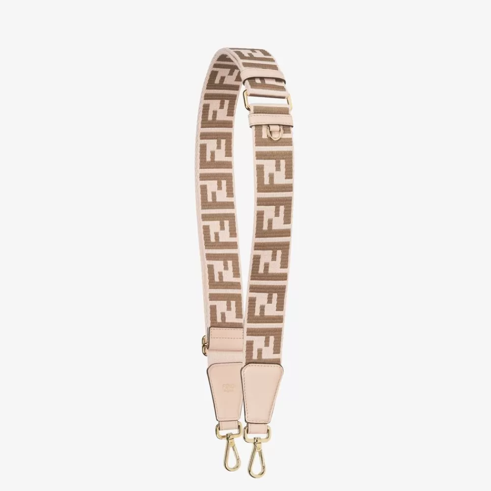 Tracolle E Accessori Per Borse>Fendi Tracolla In Nastro Rosa