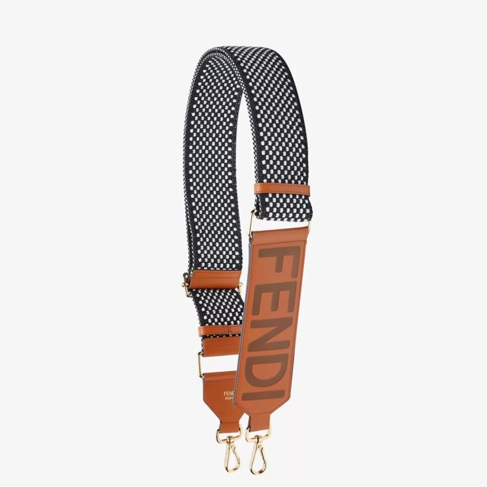 Tracolle E Accessori Per Borse>Fendi Tracolla In Nastro Vichy