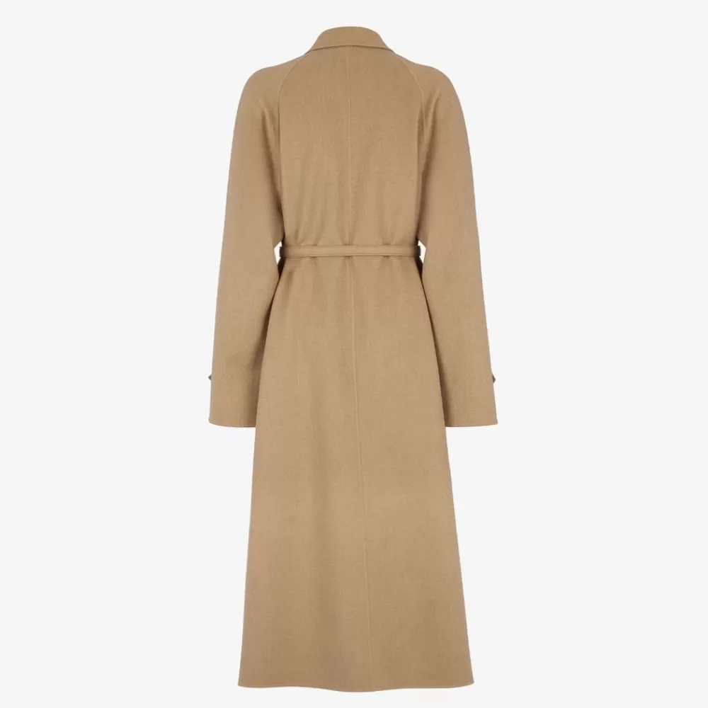 Cappotti E Capispalla>Fendi Trench In Cashmere Beige