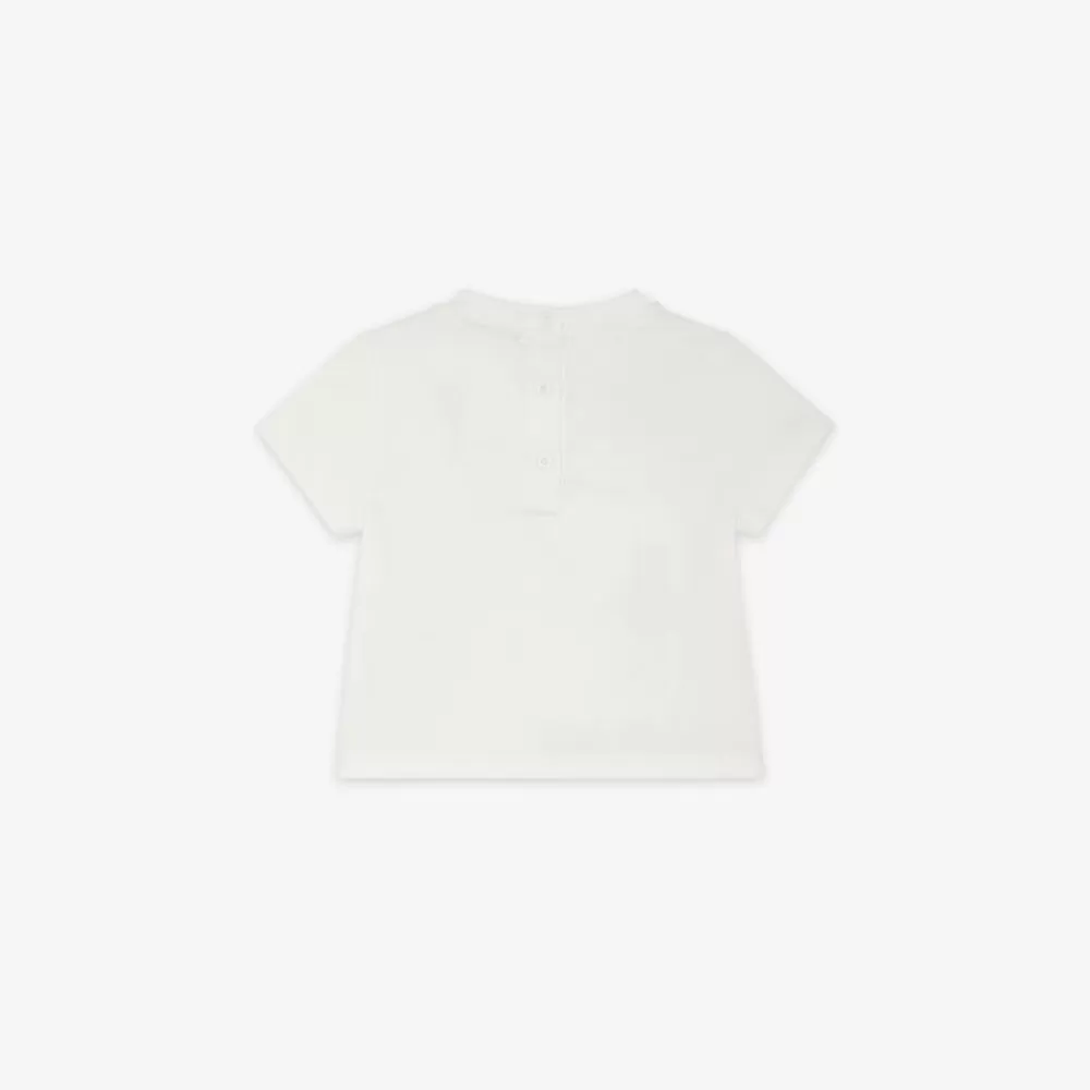 Bambina>Fendi T-Shirt Baby In Jersey Bianco E Multicolor