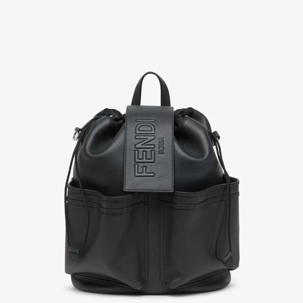 Timeless>Fendi Zaino In Pelle Nera